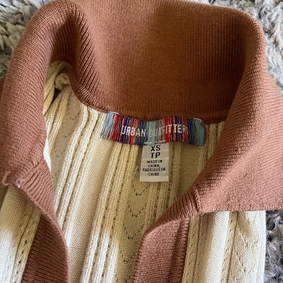 Urban Outfitters Blaire Pointelle Collared Mini Dress - Picture 4 of 6